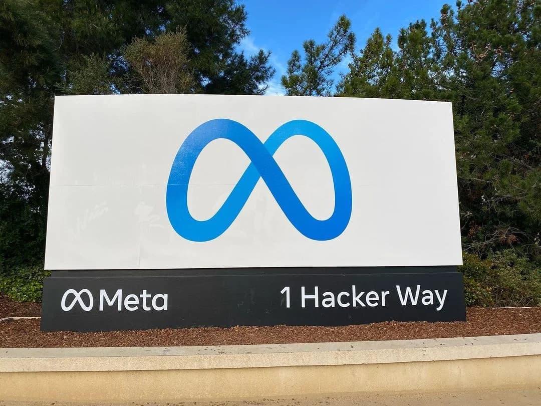 The Meta Headquarters sign