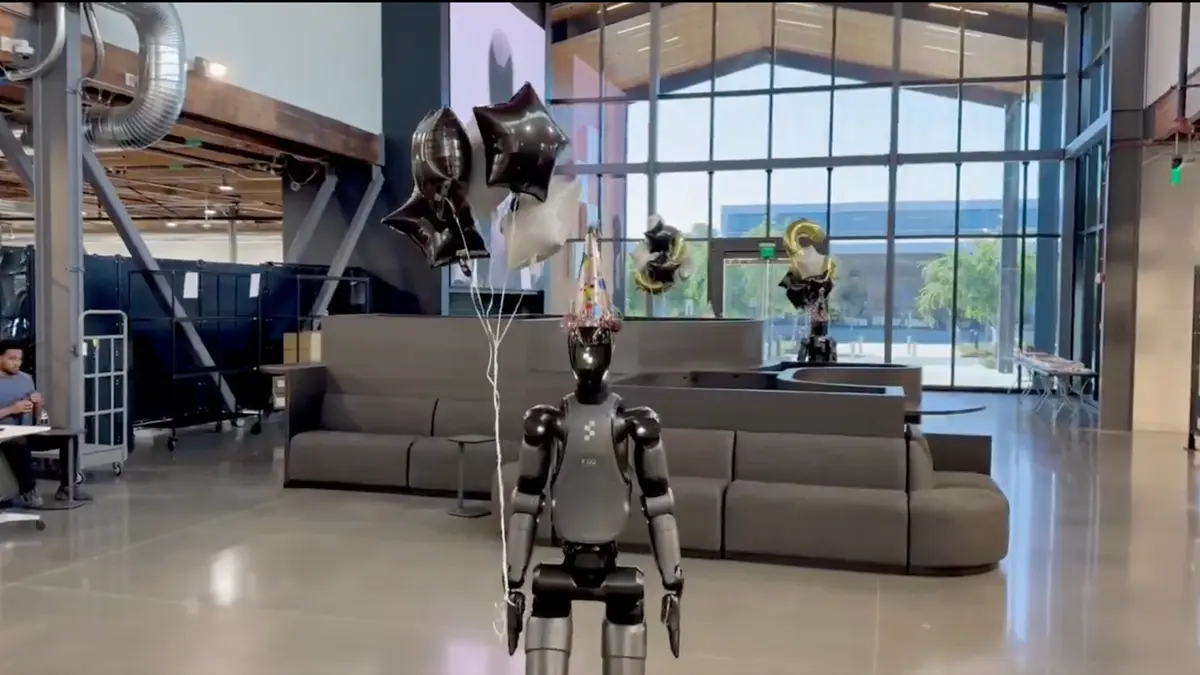 Figure AI humanoid robot Figure 02 in a factory setting