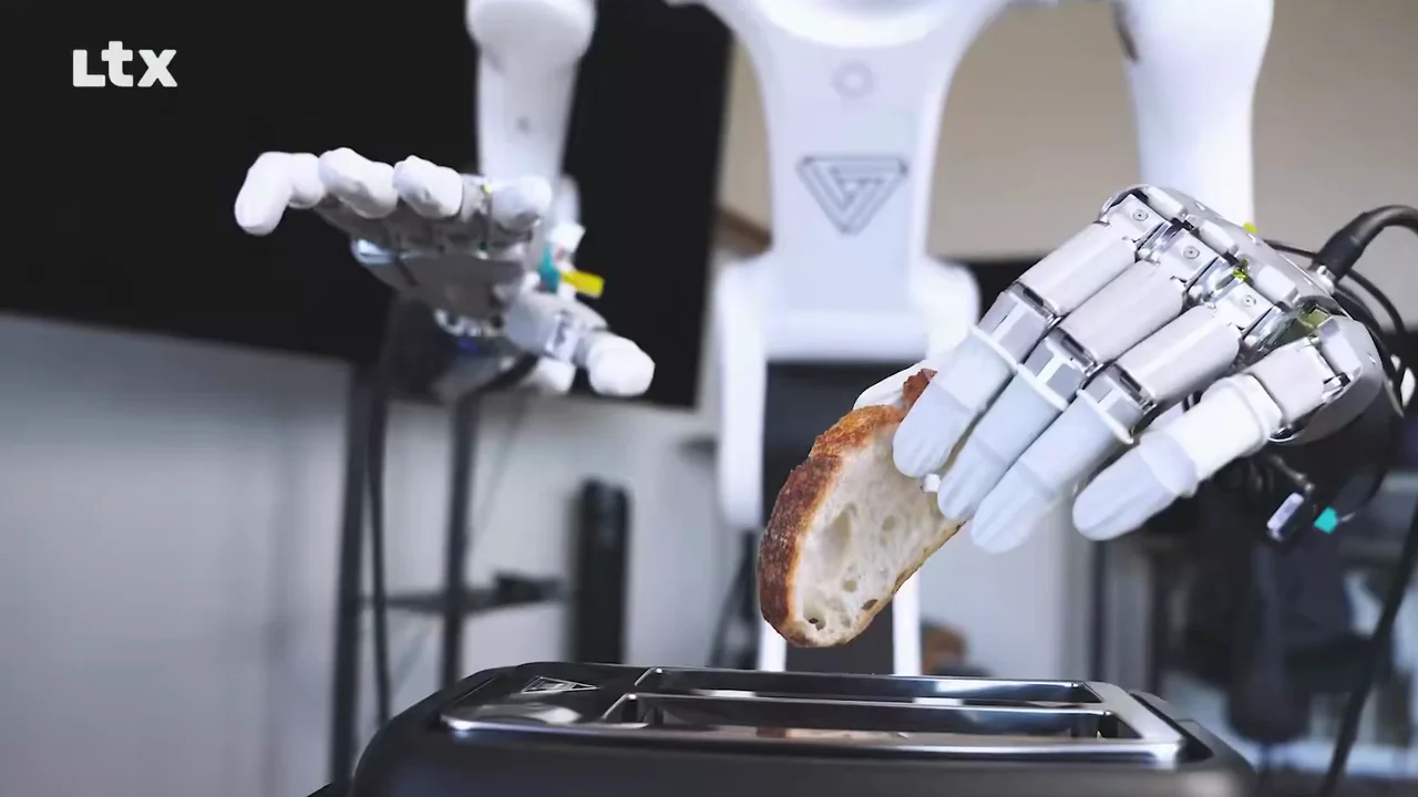 The Policy Is a Video: How Markov Robotics Runs Dexterous Manipulation on LTX-2.5