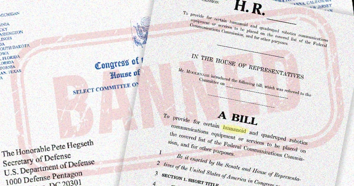 The GUARD Act: Bipartisan Bill Seeks to Ban Chinese Robots, Threatening the US Research Baseline