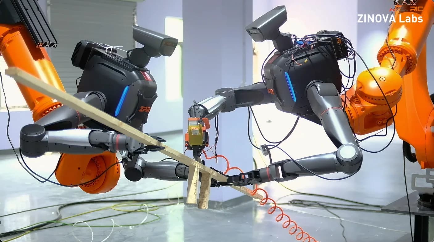 LimX and ZINOVA Put TRON 2 to Work on Simulated Construction Sites