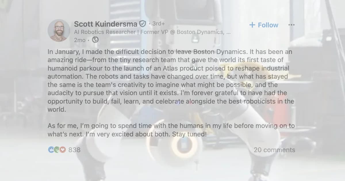The Production Pivot: Leadership Exodus and Internal Pressure at Boston Dynamics